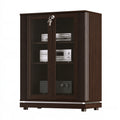 Mobile contenitore in legno, colore marrone scuro